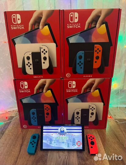 Новые Nintendo switch Oled 256/512гб, Любые игры