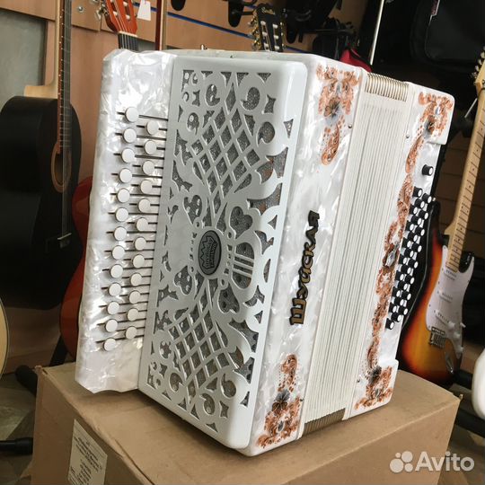 Гармонь Шуйская-Люкс, S51XL белая