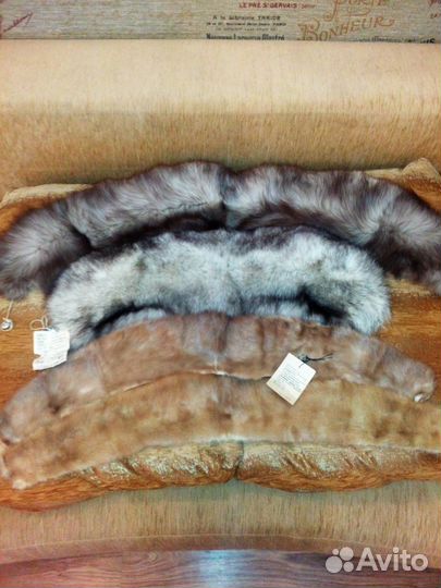 Ретро шкурки норки и песца СССР 1973 год