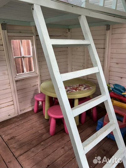 Детский игровой двухэтажный домик уличный