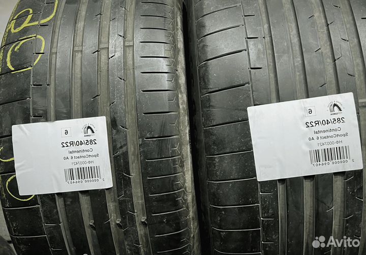 Continental SportContact 6 285/40 R22 94Y