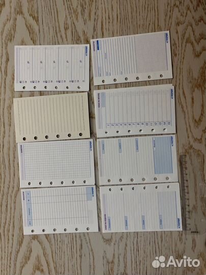 Бланки Листы Набор для ежедневника a7 pocket