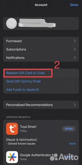 Подарочная карта App Store iTunes iCloud Турция
