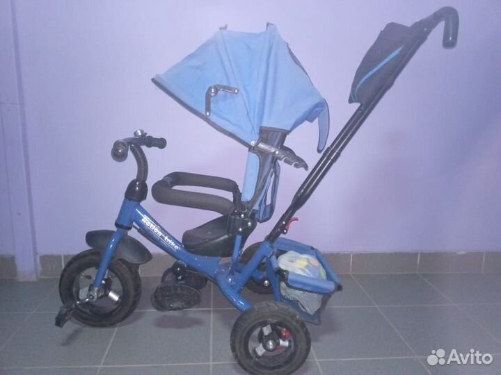 Детский велосипед с родительской ручкой