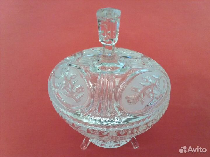 Хрустальные конфетницы \ Высота 15см \Диаметр 12см