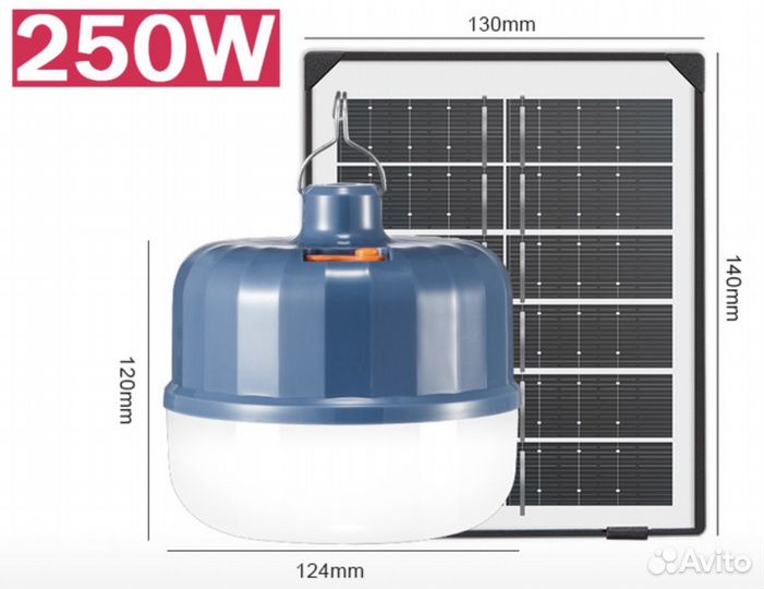 Светодиодная лампа на солнечной батарее