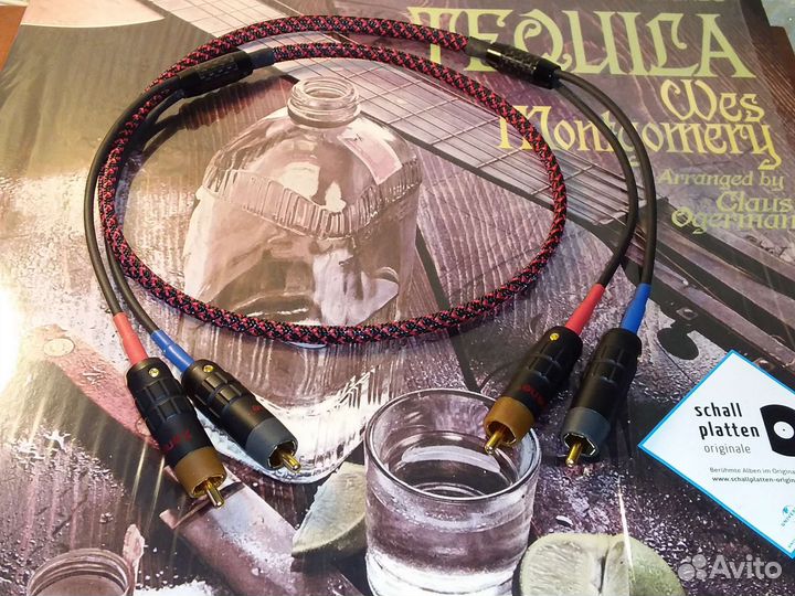 Межблочный кабель медь/серебро/тефлон 1метр