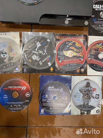 PS3 300gb +диски