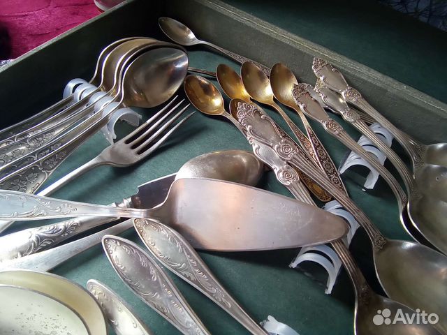 Набор столовых приборов мельхиор СССР