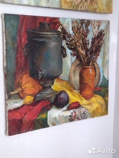 Большие картины натюрморты.Старые.Масло