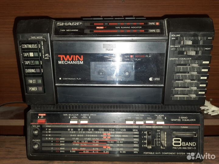 Магнитофон sharp WF-T737