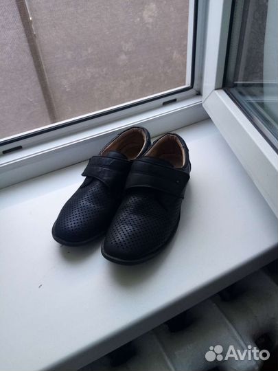 Кожаные туфли для мальчика 36 размер