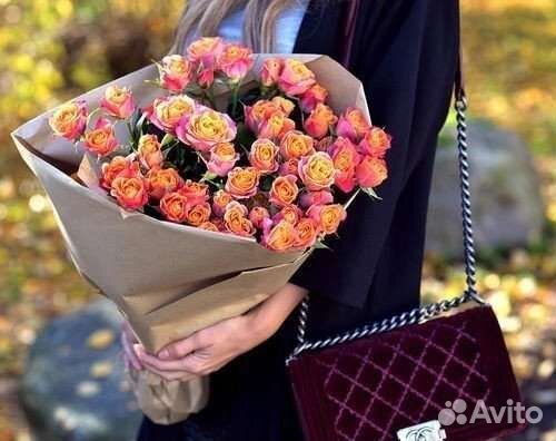 Цветы розы букет