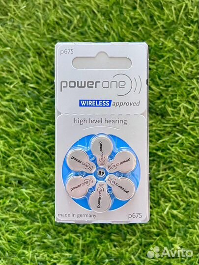Батарейки Power One № 675, для слуховых аппаратов