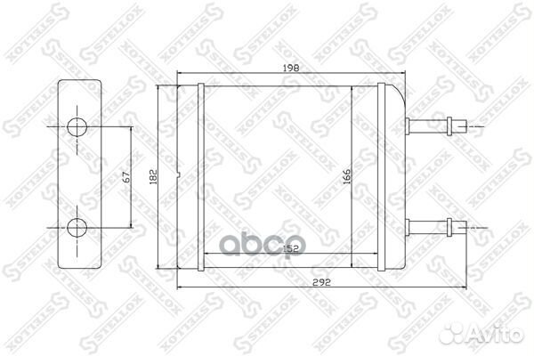 1035050SX радиатор печки Daewoo Matiz 0.8/1.0