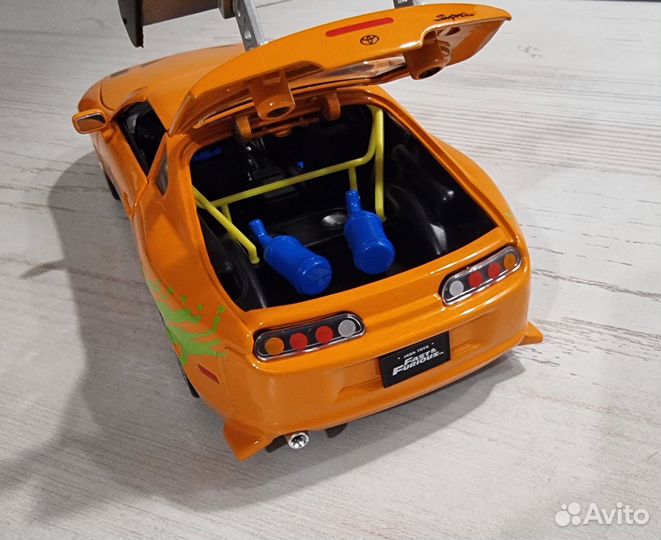 Форсаж Toyota Supra литая модель 1:24