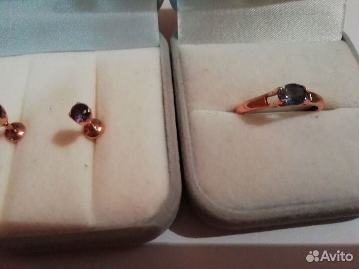 Набор с уральскими александритами