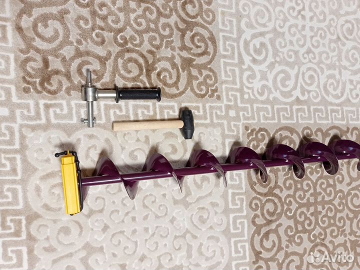 Шнек Ледобур Неро 130 мм+адаптер на подшипниках