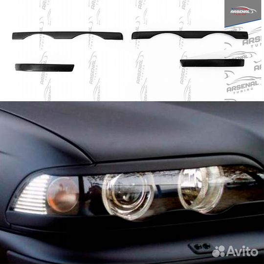 Ресницы на переднюю оптику для BMW E36