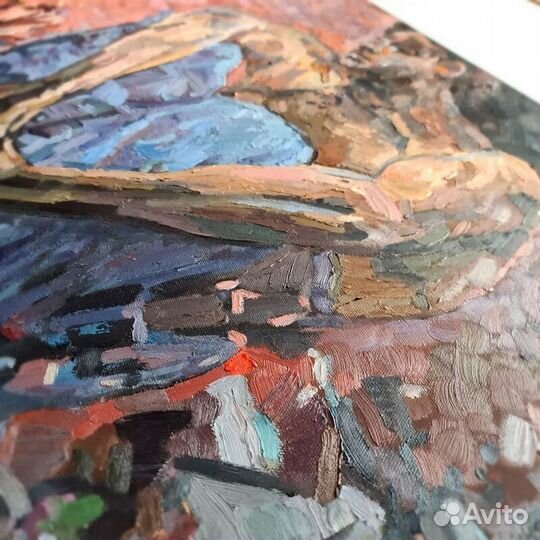 Картина-Демон сидящий