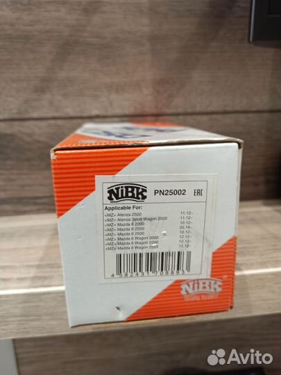 Тормозные колодки передние Mazda 6gj Nibk PN25002