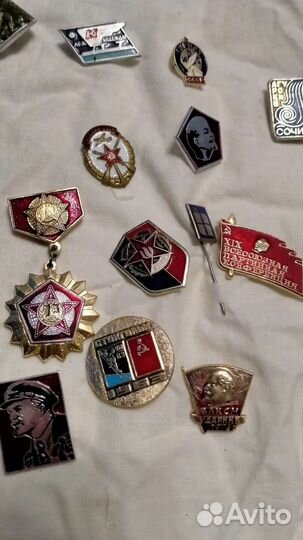 Значки СССР Ленин и др