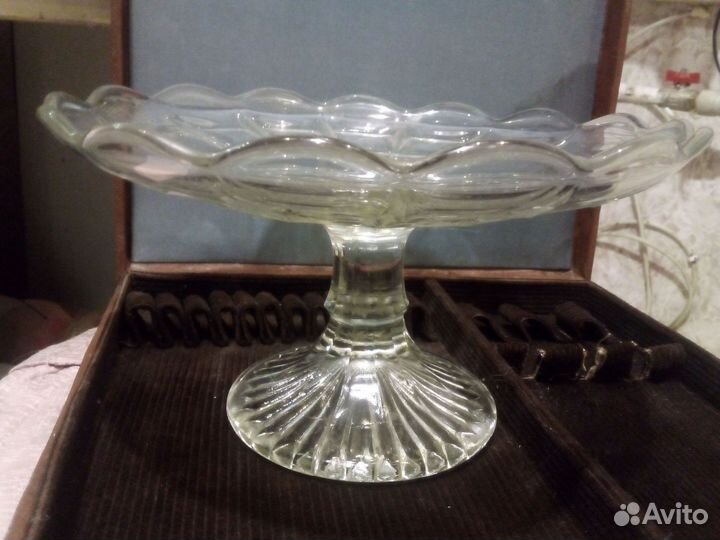 Ваза для фруктов на ножке СССР