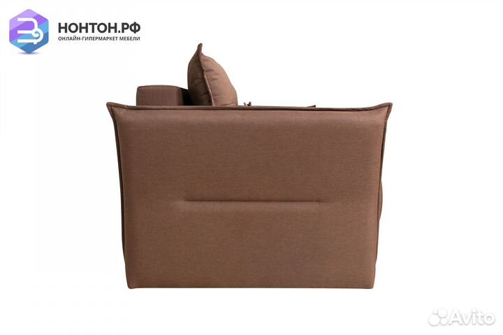 Диван еврокнижка Бруклин 3-х местный коричневый