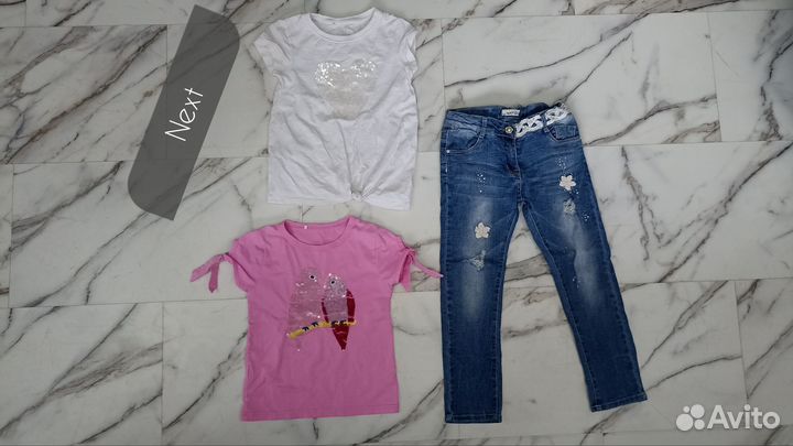 Пакетом 17 вещей на девочку 116