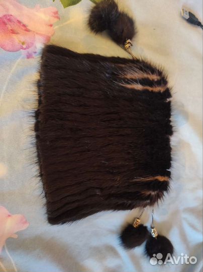 Шапка норковая женская