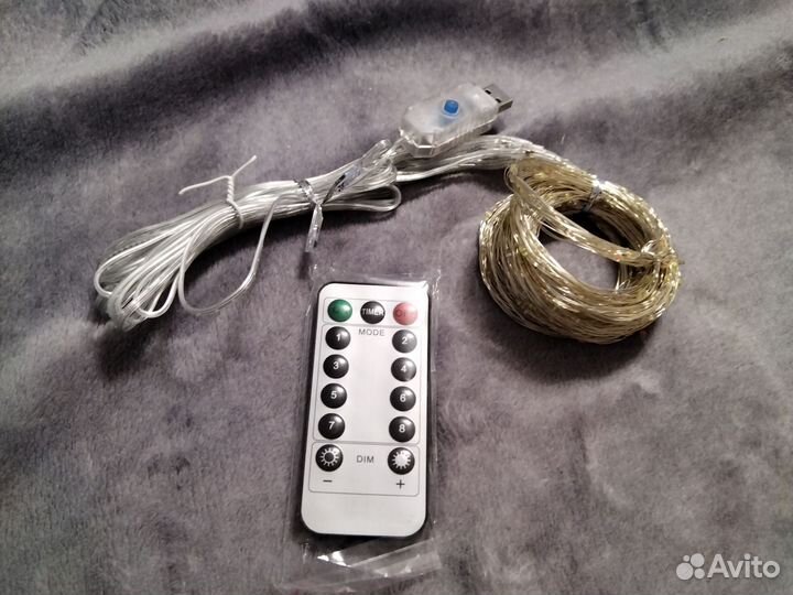 Гирлянда штора 3х3 цветная