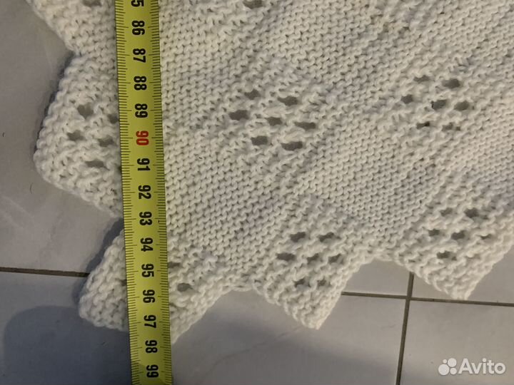 Плед детский вязаный