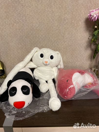 Мягкая игрушка зайка детские игрушки