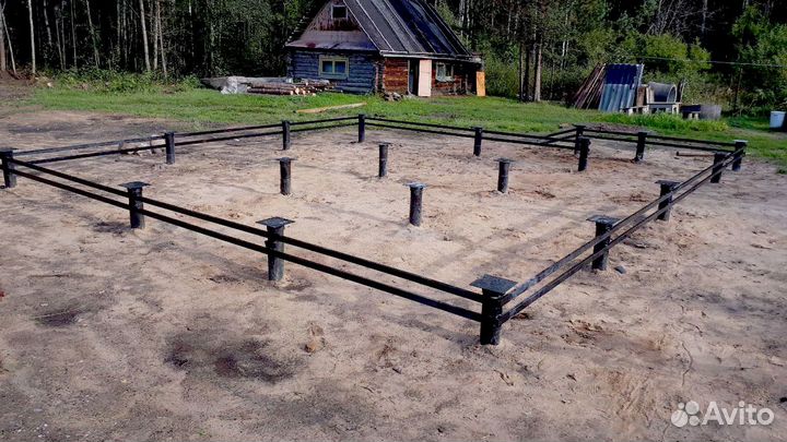 Винтовые сваи под ключ / монтаж винтовых свай