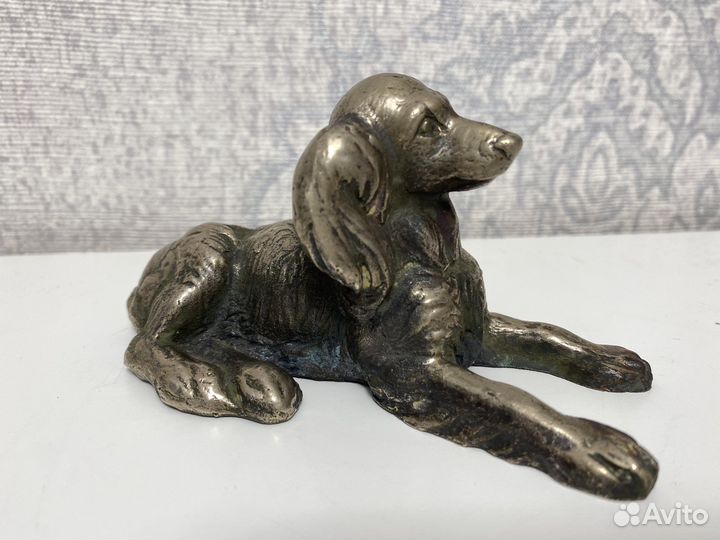 Статуэтка собака металл