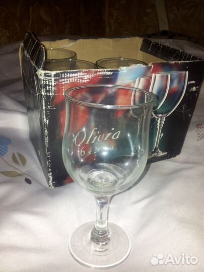 Фужеры бокалы Olivia 4 шт. Цена за всё