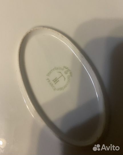 Большое антикварное блюдо Теодора Хавиланда