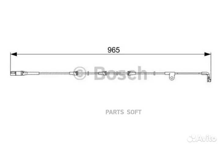 Bosch 1 987 473 027 Датчик износа колодок BMW E70
