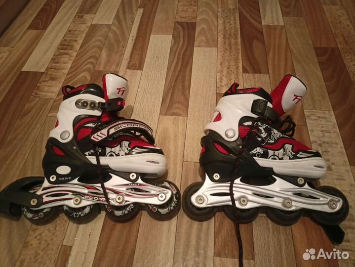 Роликовые коньки детские раздвижные