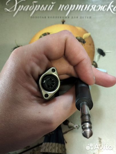 Переходник DIN 5 PIN в jack 6.3 мм