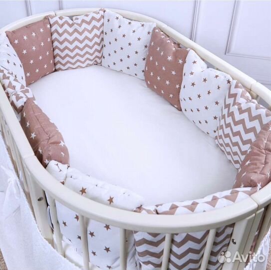 Бортики подушки в детскую кроватку