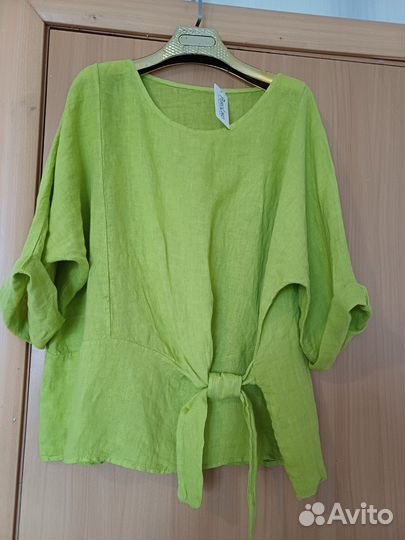 Блуза женская лён 100% Оверсайз(46-50)