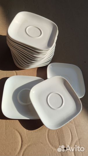 Блюдце, тарелка квадратная, посуда для чая, кофе