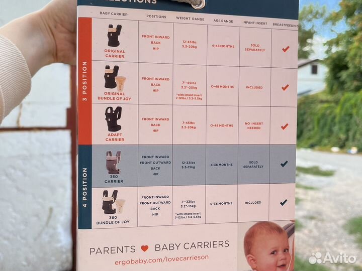 Эргорюкзак ergobaby 360