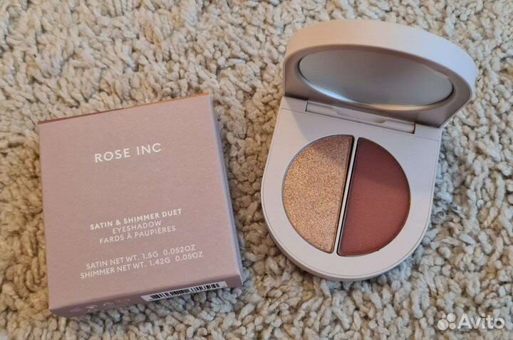 Rose Inc Тени Satin Shimmer duet eyeshadow