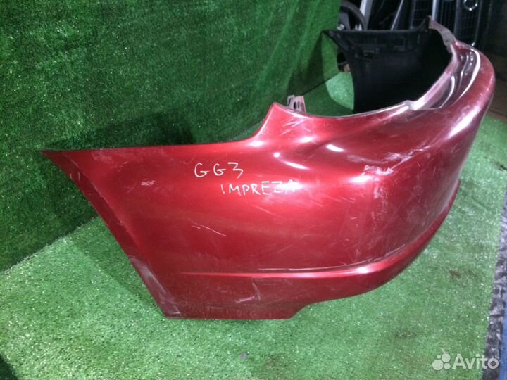Бампер задний wagon Subaru Impreza GG3 Красный с у