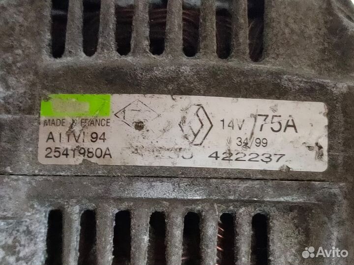 Генератор Valeo E7J K7J Renault ор-л 7700422237