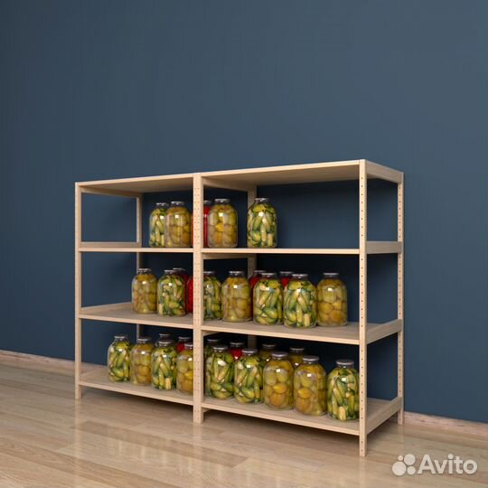 Стеллаж из натурального дерева