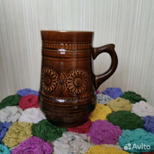 Кружка пивная СССР 80-90 гг. керамическая