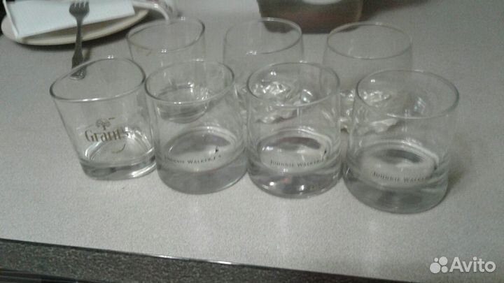 Стаканы от виски и пива